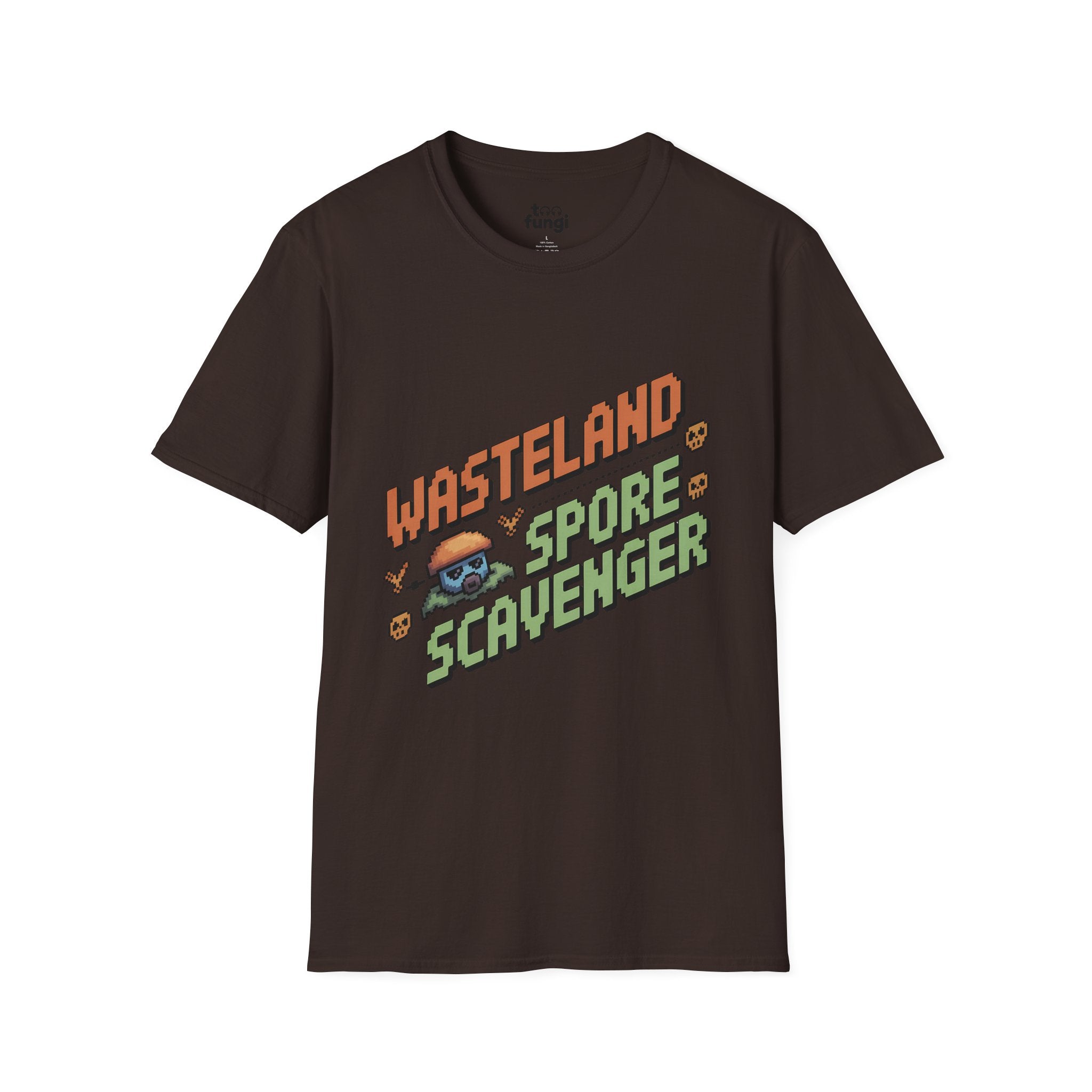 Wasteland Spore Scavenger 8-Bit Post-Apocalyptic T-Shirt