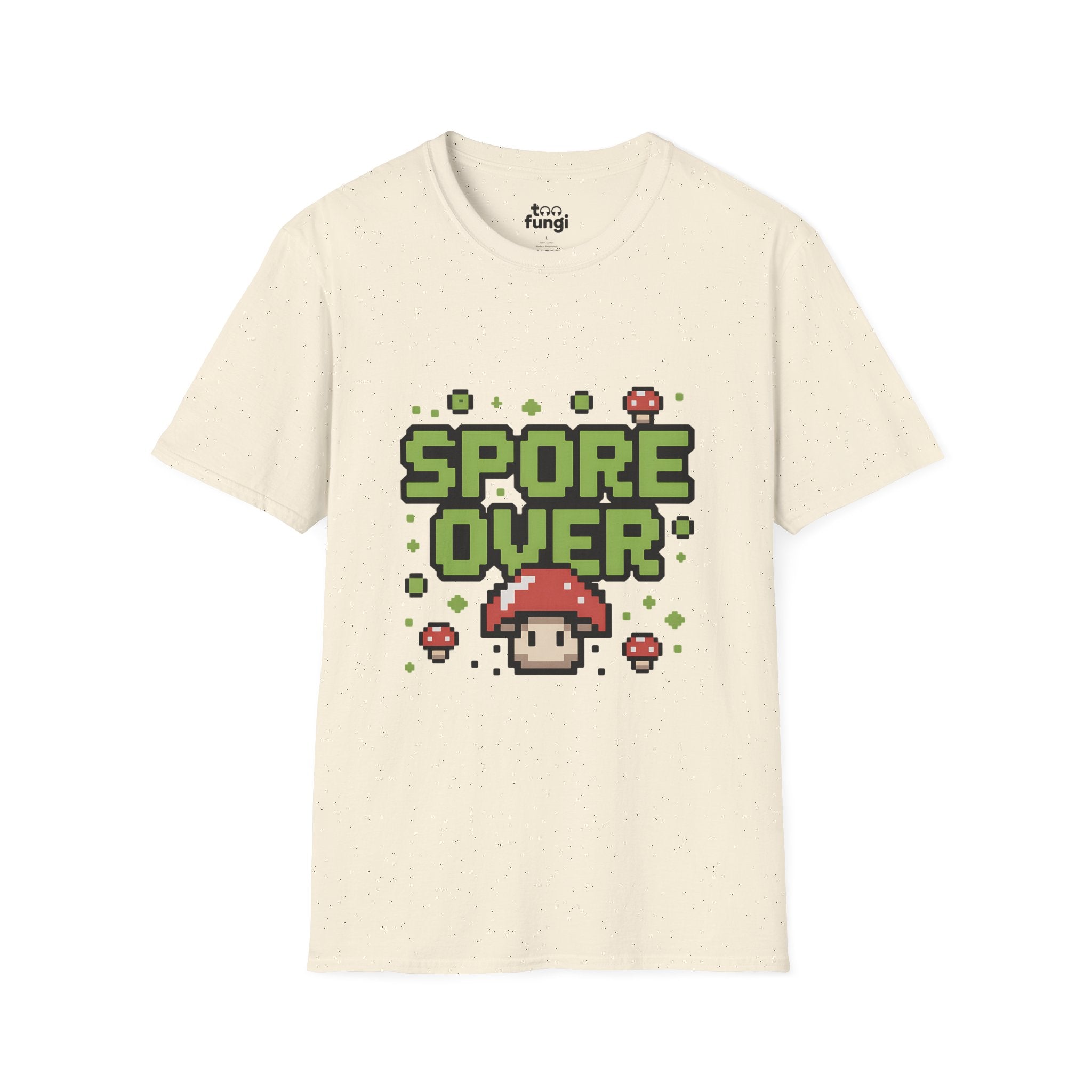Spore Over 8-Bit Gaming Mushroom T-Shirt