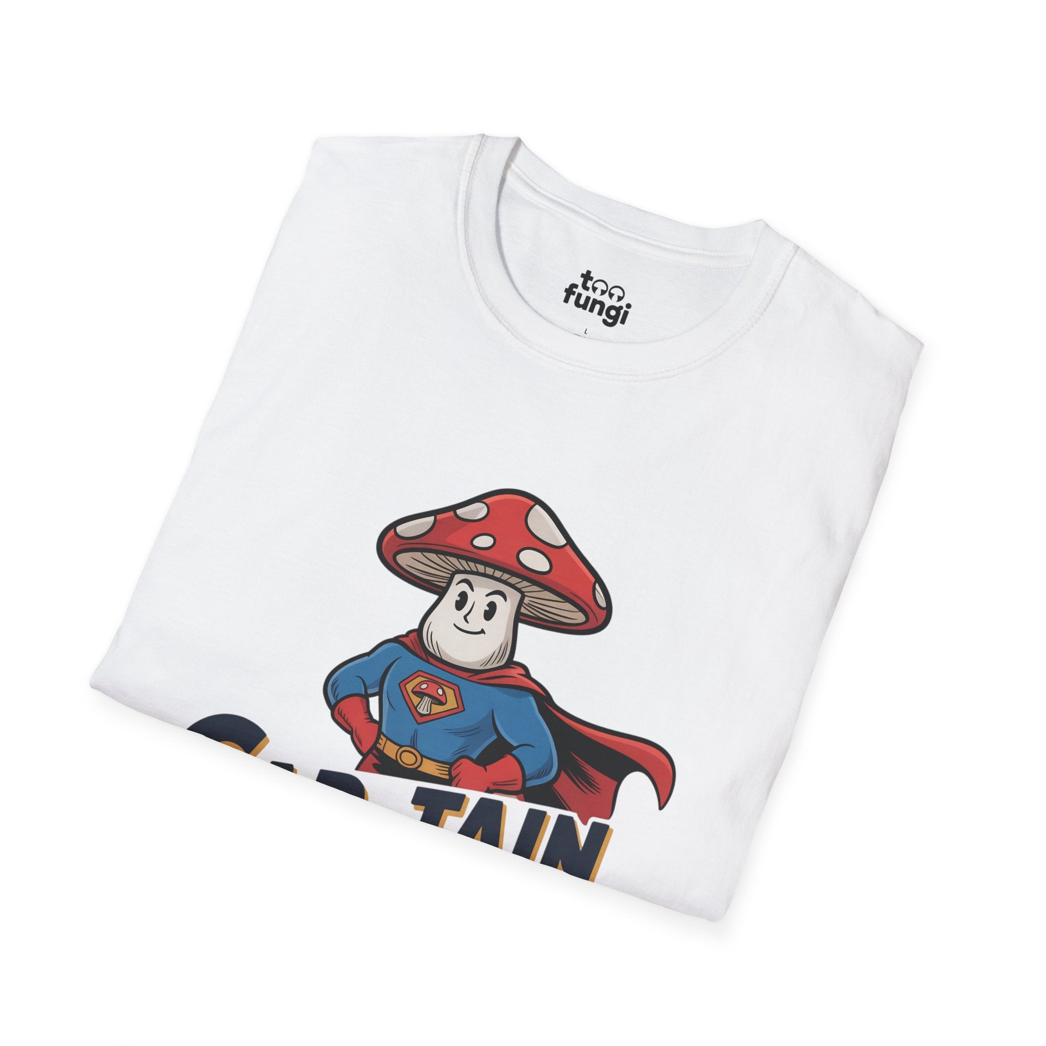 Cap-Tain Fantastic Mushroom Superhero T-Shirt