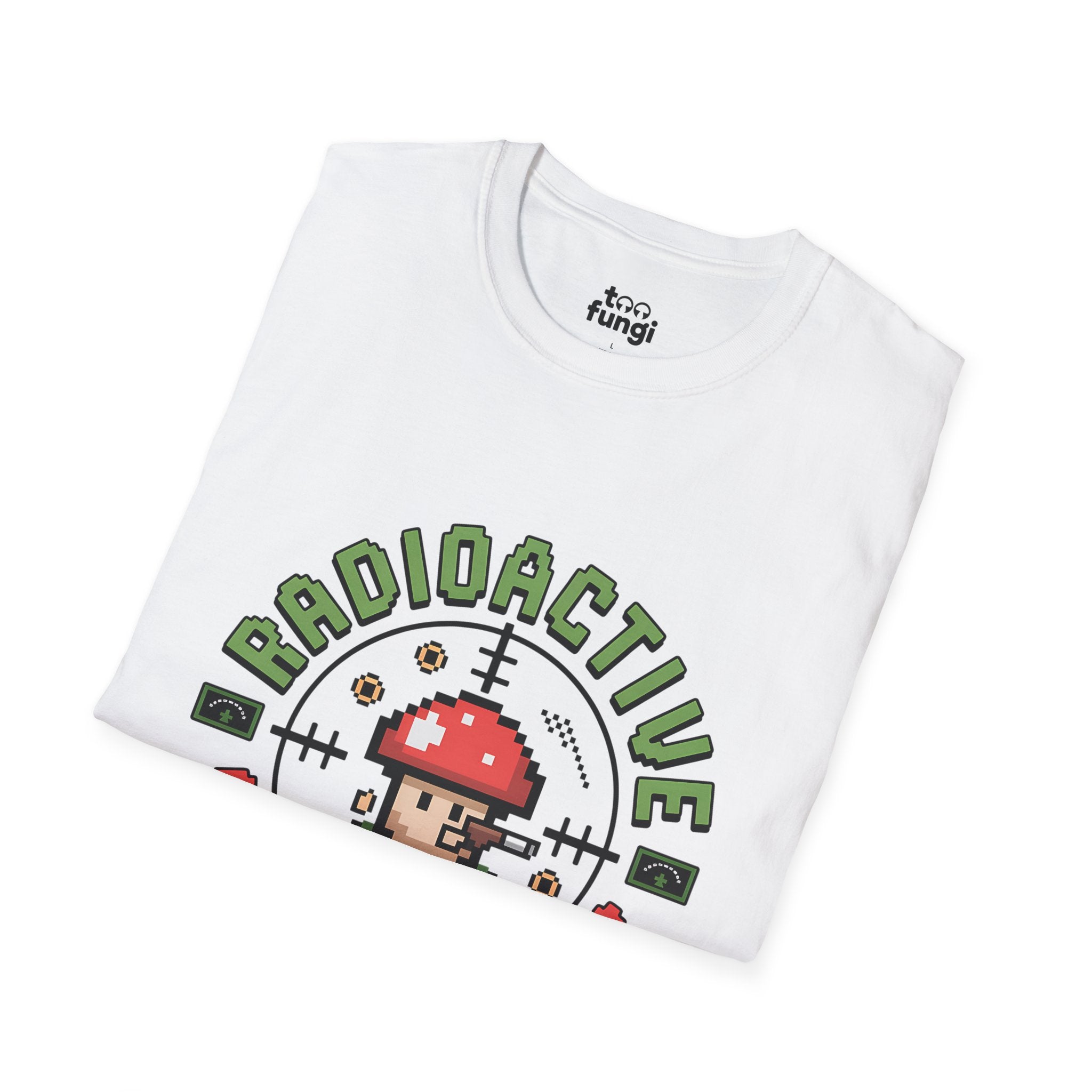 Bioactive Spore Hunter 8-Bit Research Badge T-Shirt