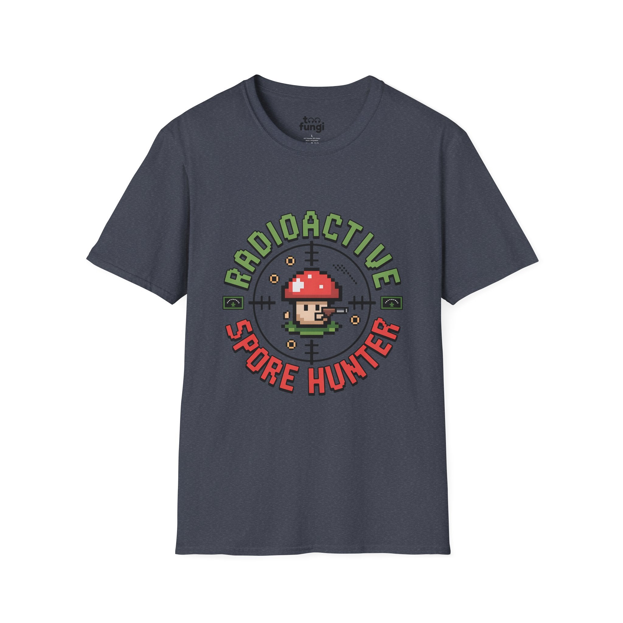 Bioactive Spore Hunter 8-Bit Research Badge T-Shirt