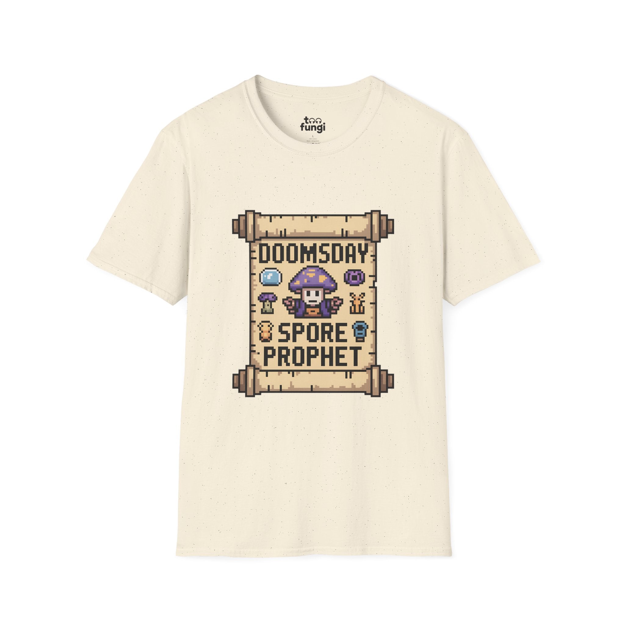 Doomsday Spore Prophet 8-Bit Oracle Badge T-Shirt