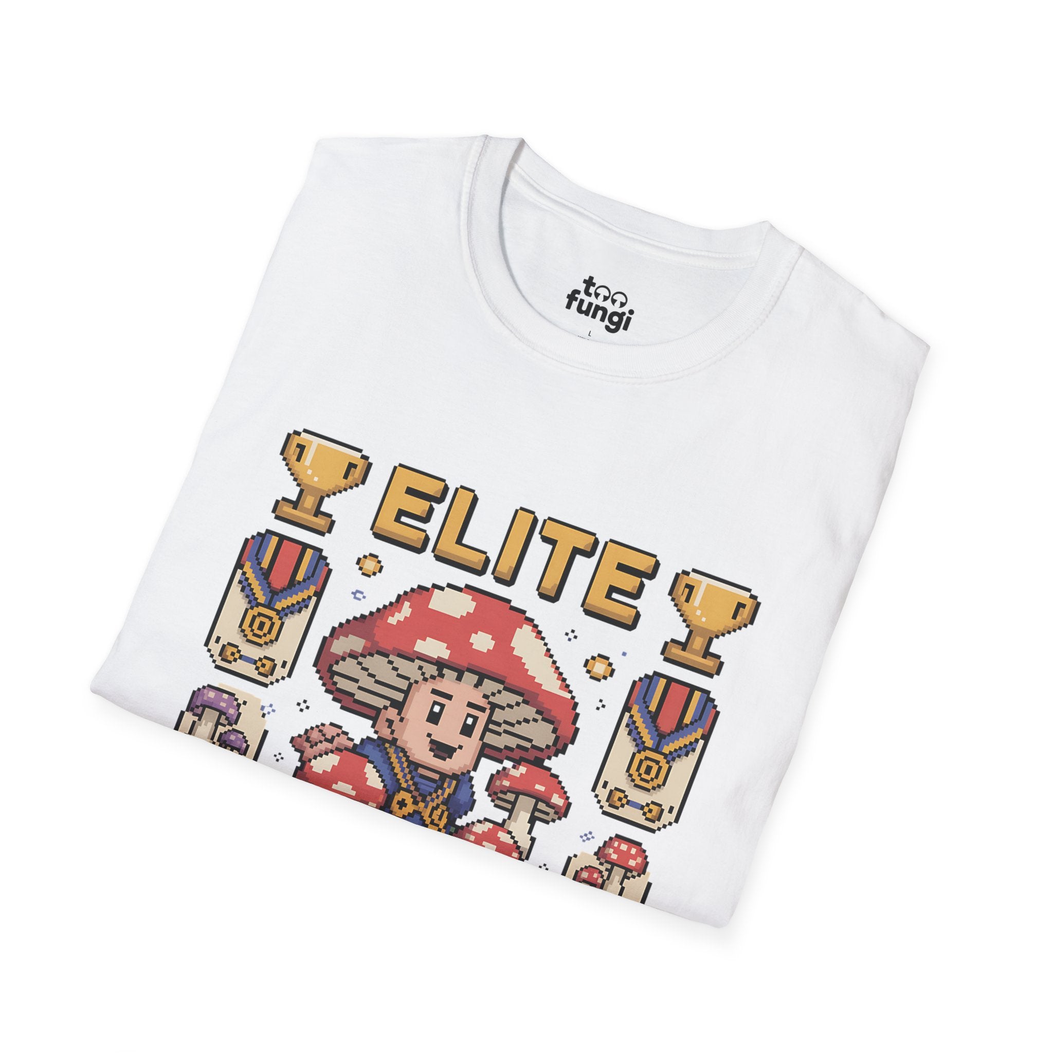 Elite Fungi Enthusiast Premium Badge T-Shirt