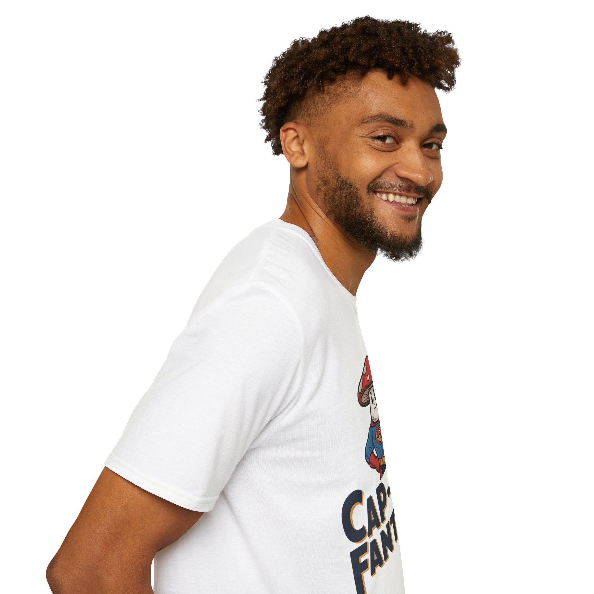 Cap-Tain Fantastic Mushroom Superhero T-Shirt