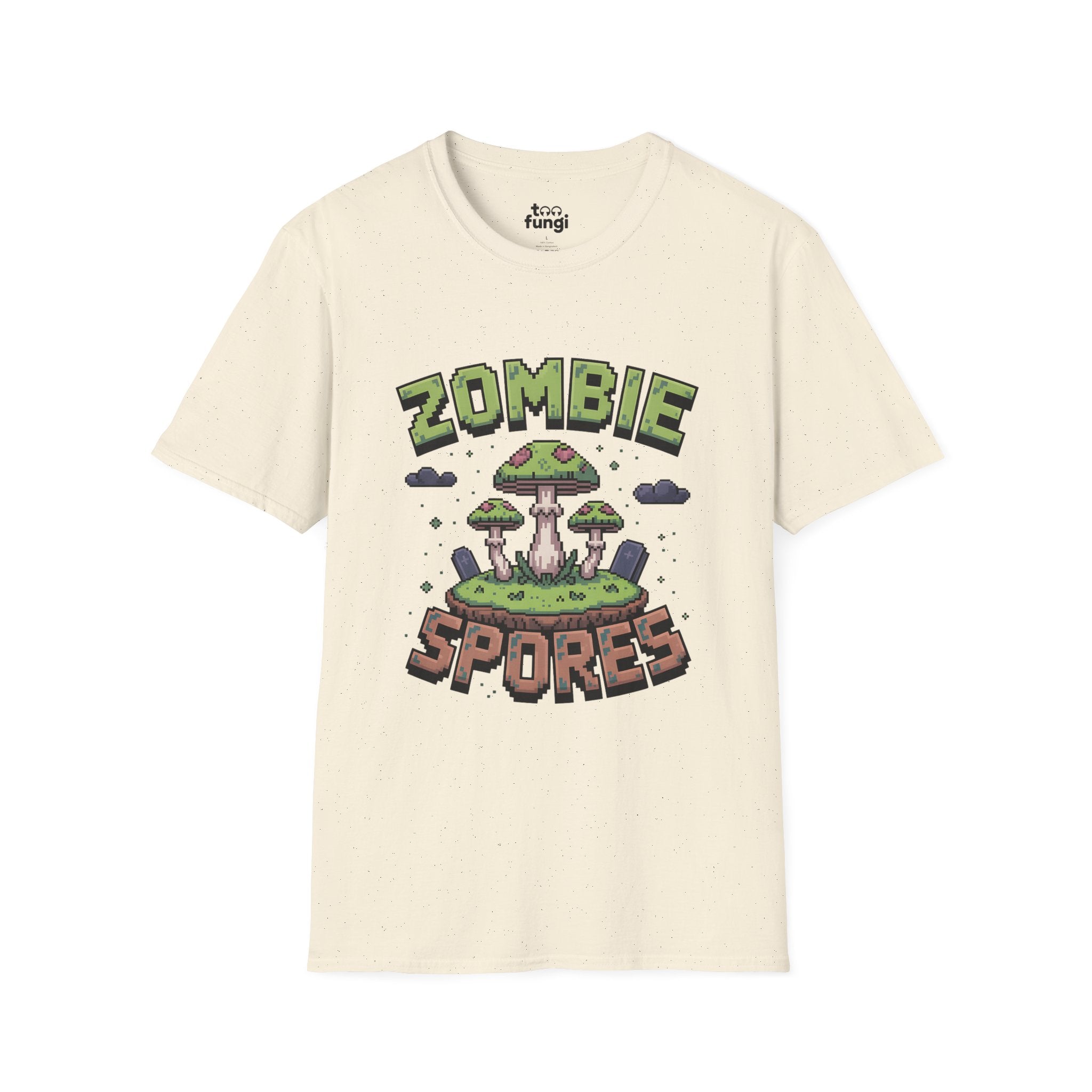 Zombie Spores 8-Bit Horror Pixel Art T-Shirt