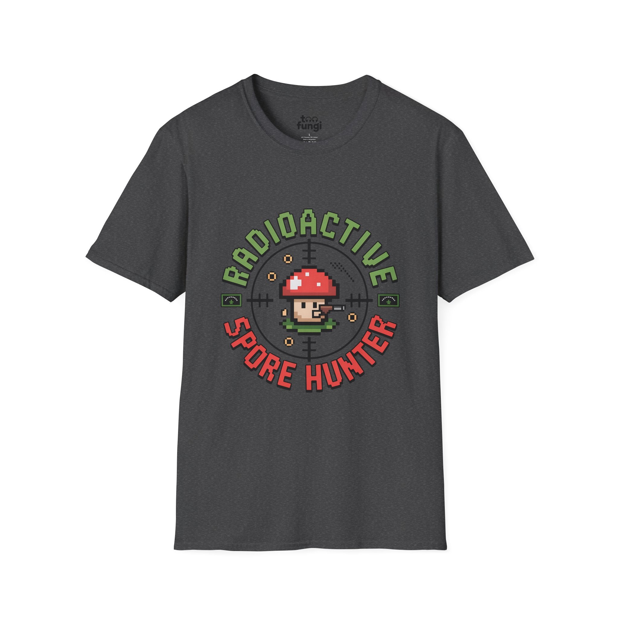Bioactive Spore Hunter 8-Bit Research Badge T-Shirt