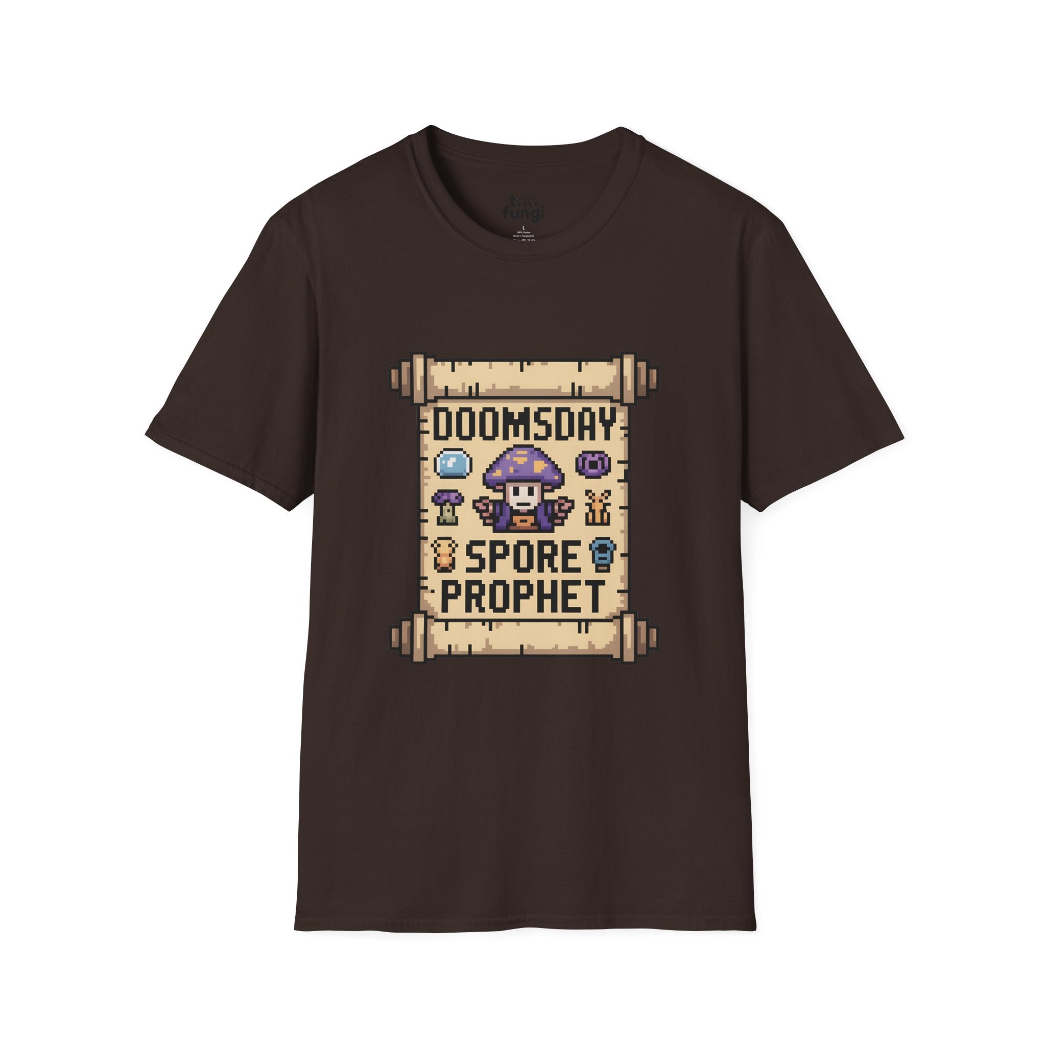 Doomsday Spore Prophet 8-Bit Oracle Badge T-Shirt