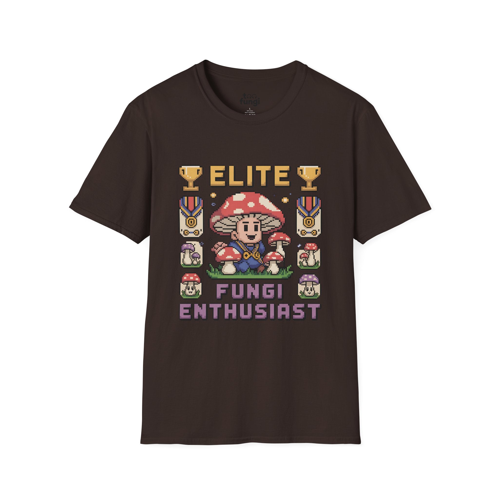 Elite Fungi Enthusiast Premium Badge T-Shirt